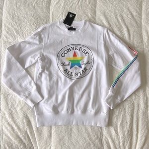 Converse Chuck Taylor White Rainbow Sweatshirt